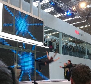 toll gemachte Show auf dem ABB-Stand