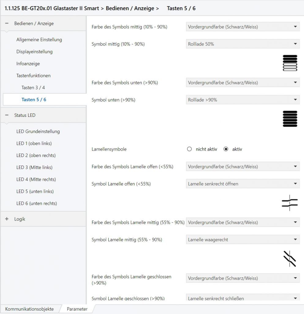 MDT Glastaster II Smart in der ETS5